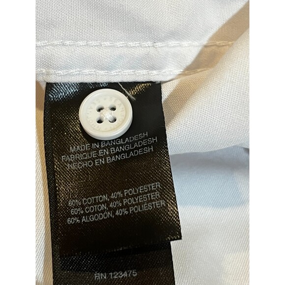 Sean John White Button Down Shirt 4XB - Picture 8 of 10